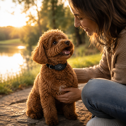 Collier Chien Sécurisé avec Compartiment Traceur Étanche IP68