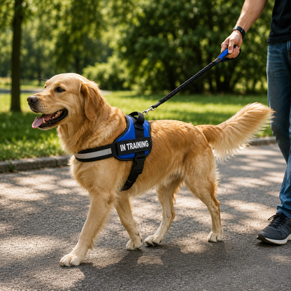 Harnais Chien Anti-Traction Personnalisable et Réfléchissant