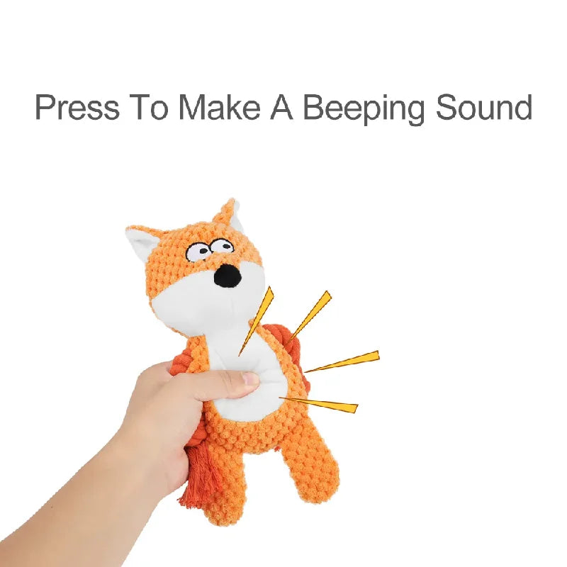 Jouet Corde Peluche Sonore pour Chien