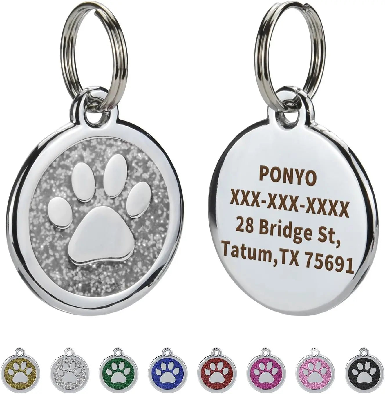 Médaille Gravée Anti-Perte pour Chien et Chat