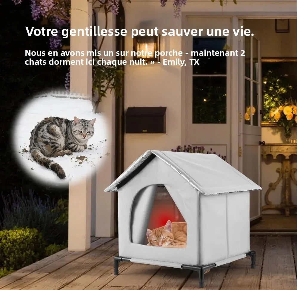 Maison Isolée Toutes Saisons pour Chat