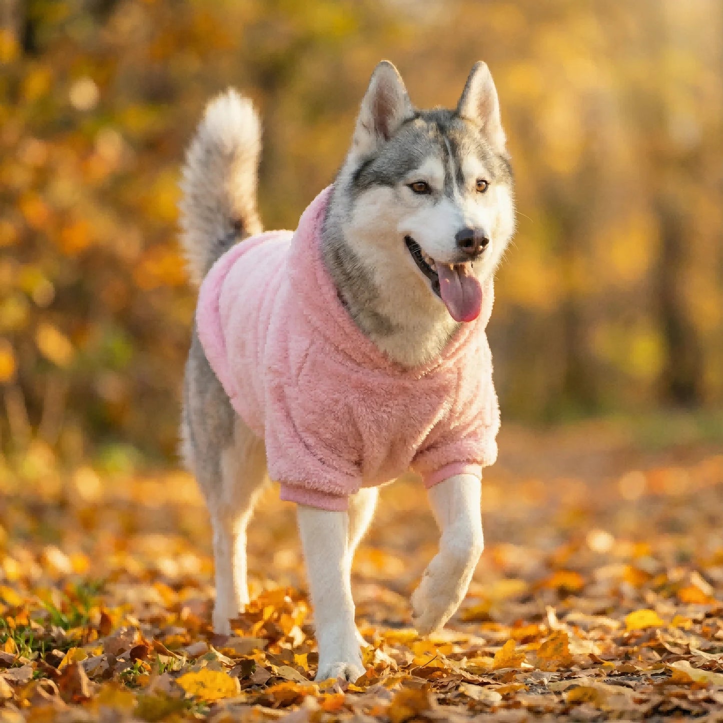 Doudoune à Capuche Polaire pour Grand Chien