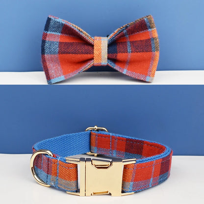 Collier Écossais avec Nœud Papillon pour Chien