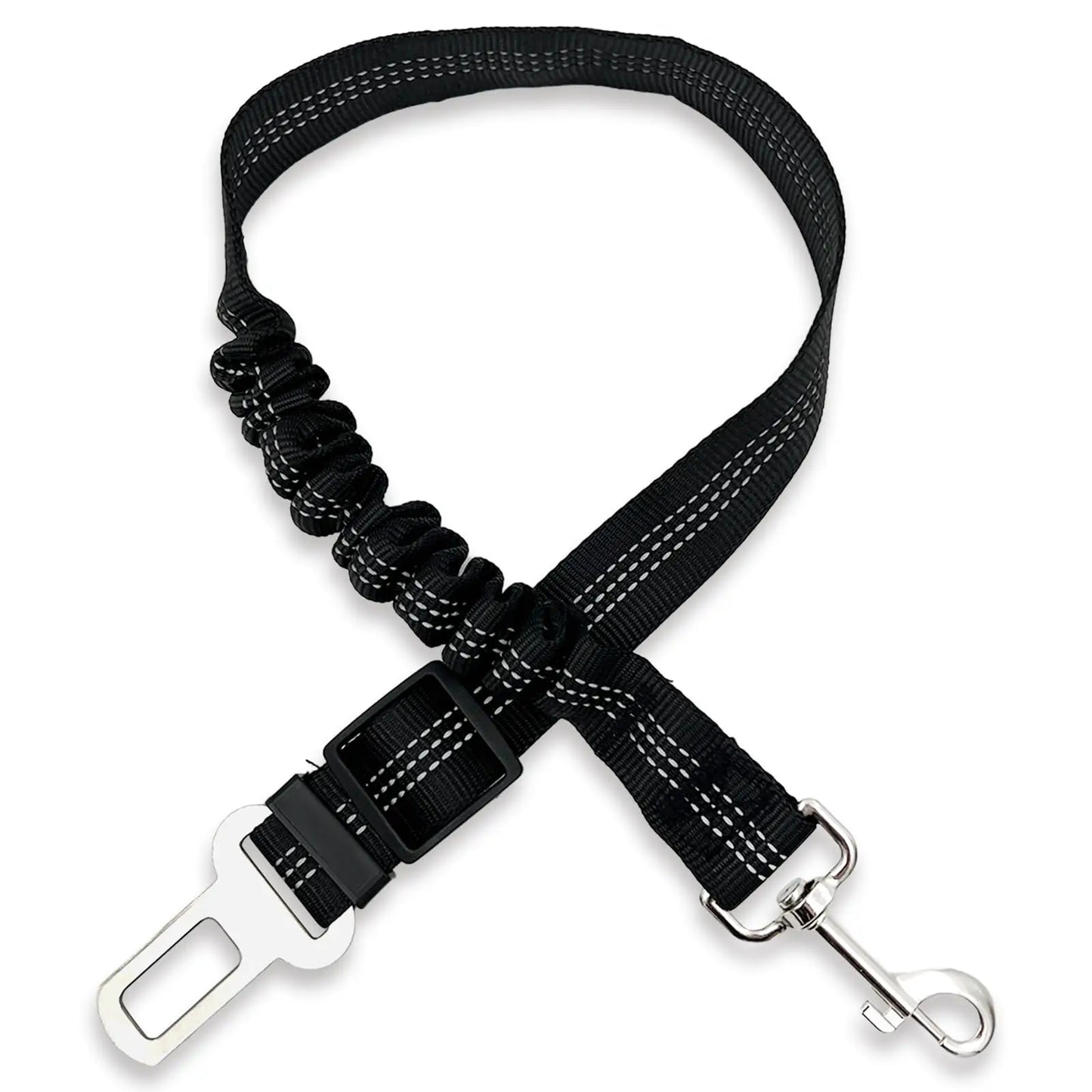 Ceinture de Sécurité Amortie Réfléchissante pour Chien