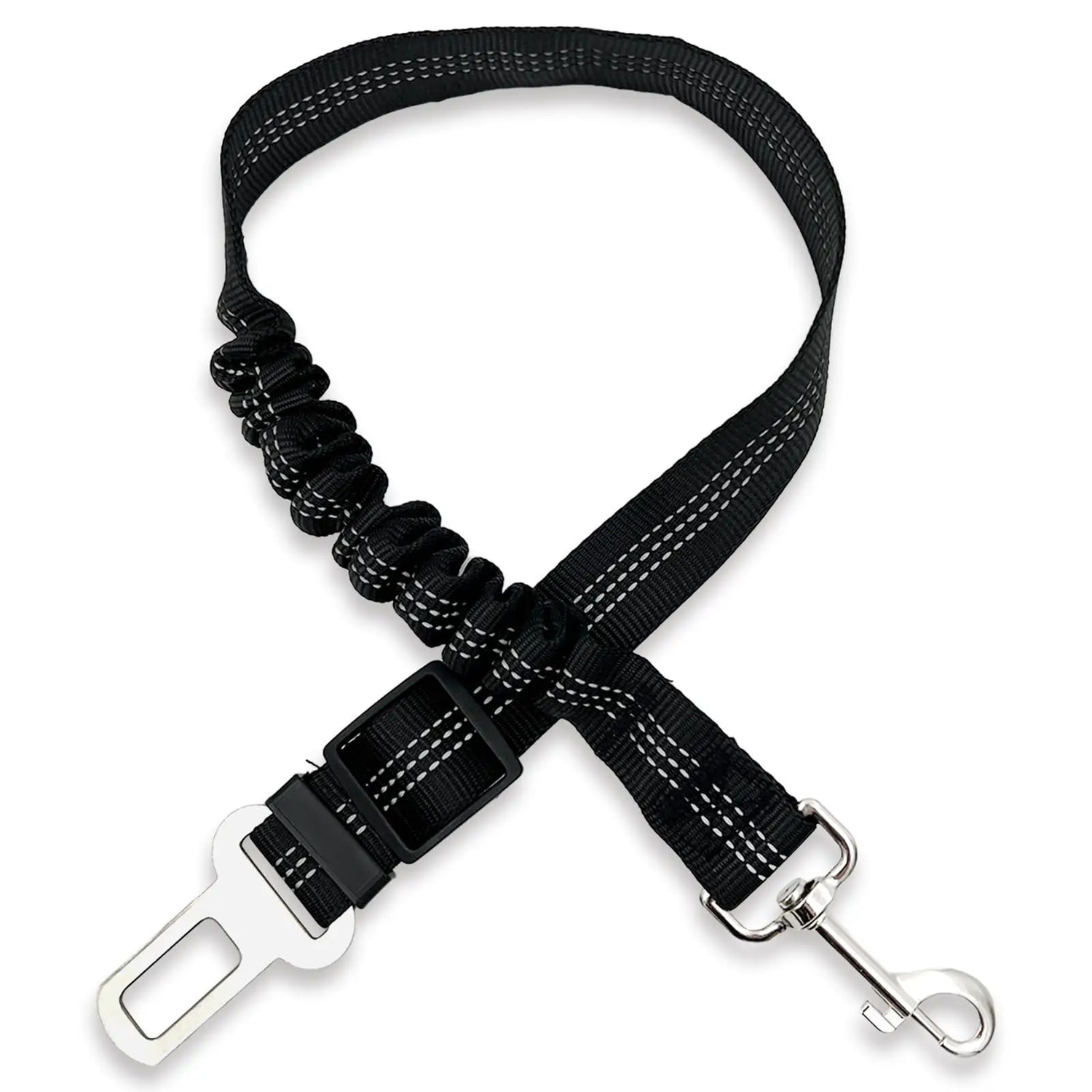 Ceinture de Sécurité Amortie Réfléchissante pour Chien