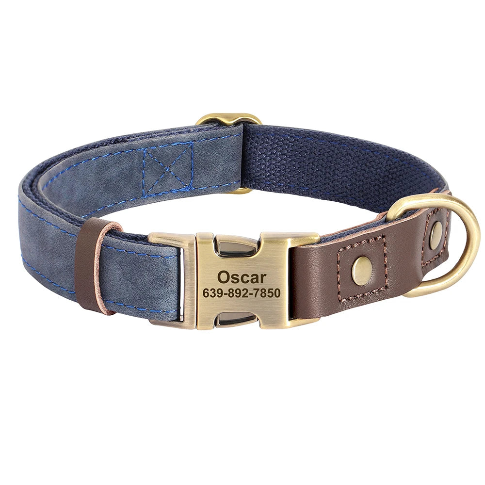 Collier Personnalisé en Similicuir avec Médaille