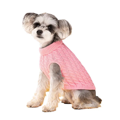 Pull Col Roulé Tricoté pour Petit Chien