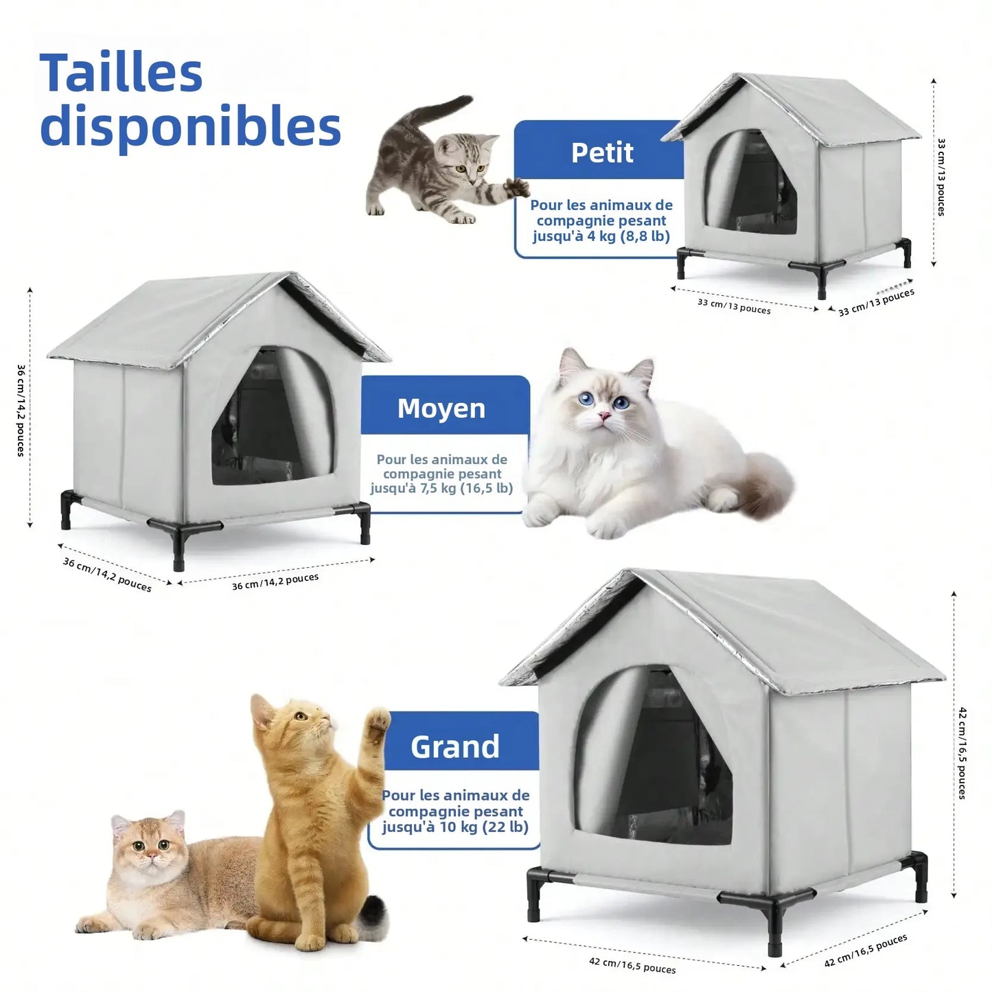 Maison Isolée Toutes Saisons pour Chat