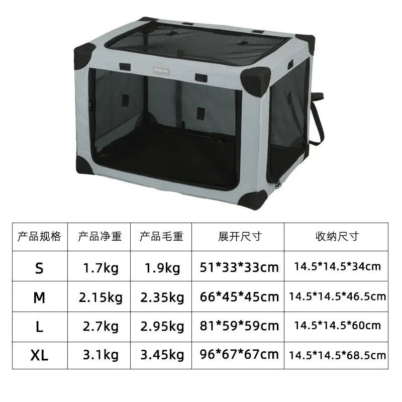 Cage de Voyage Spacieuse et Pliable