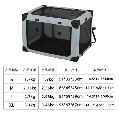Cage de Voyage Spacieuse et Pliable