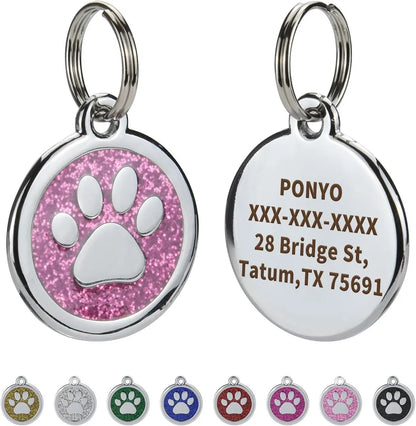 Médaille Gravée Anti-Perte pour Chien et Chat