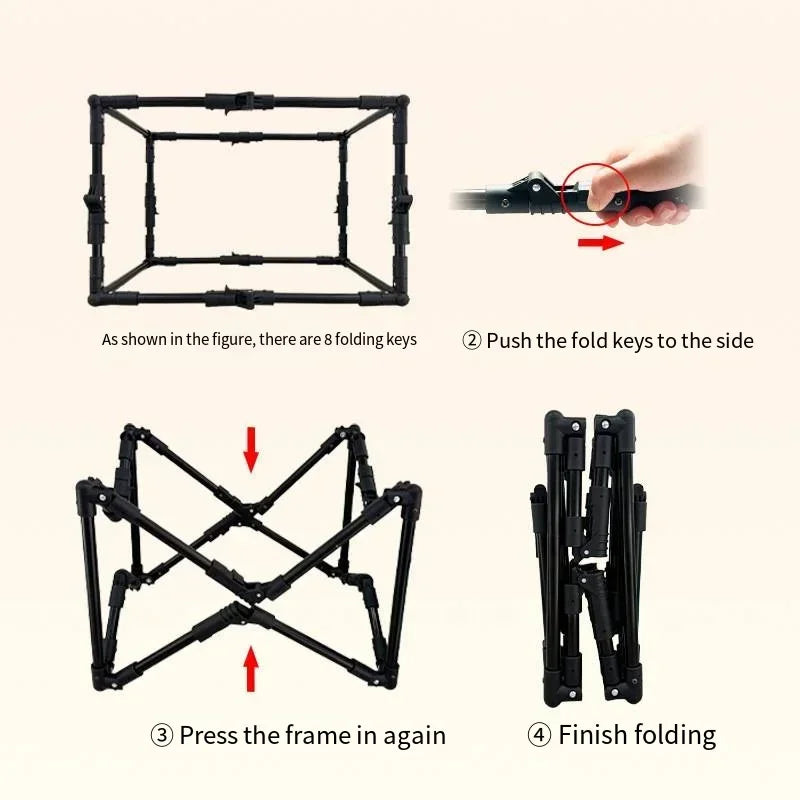 Cage de Voyage Spacieuse et Pliable