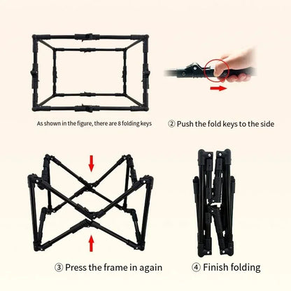 Cage de Voyage Spacieuse et Pliable