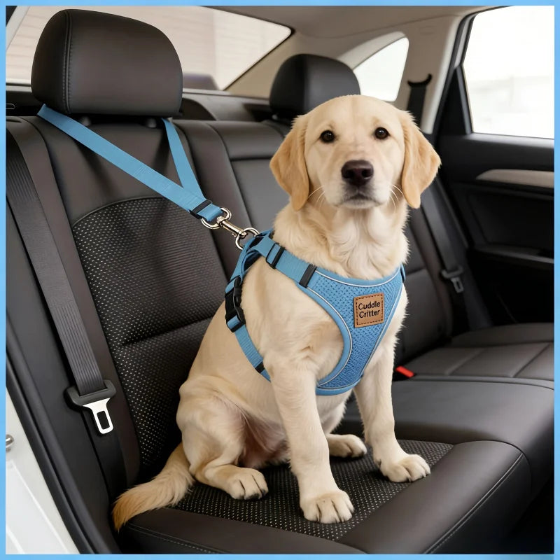 Ceinture de Sécurité Ajustable Nylon pour Chien