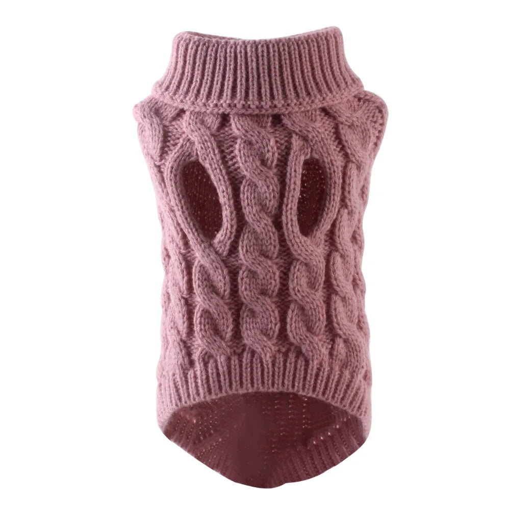 Pull Col Roulé Tricoté pour Petit Chien