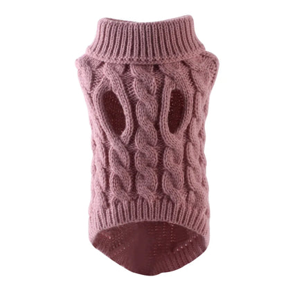 Pull Col Roulé Tricoté pour Petit Chien