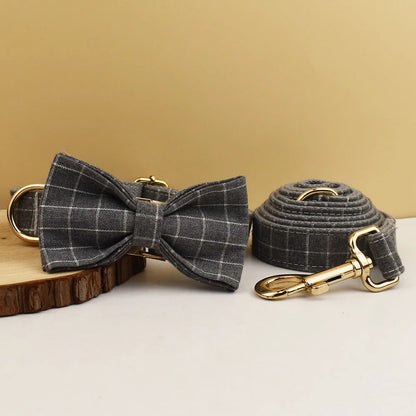 Collier Écossais avec Nœud Papillon pour Chien