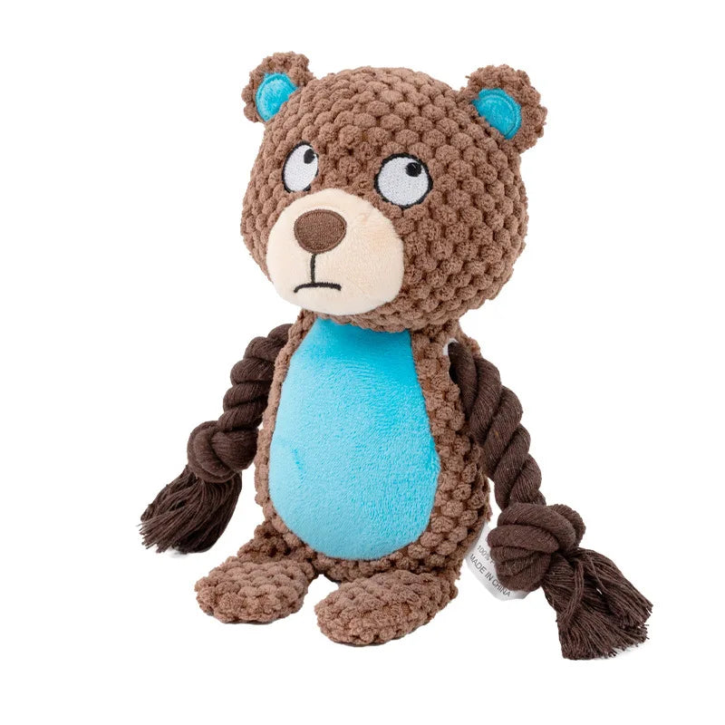 Jouet Corde Peluche Sonore pour Chien