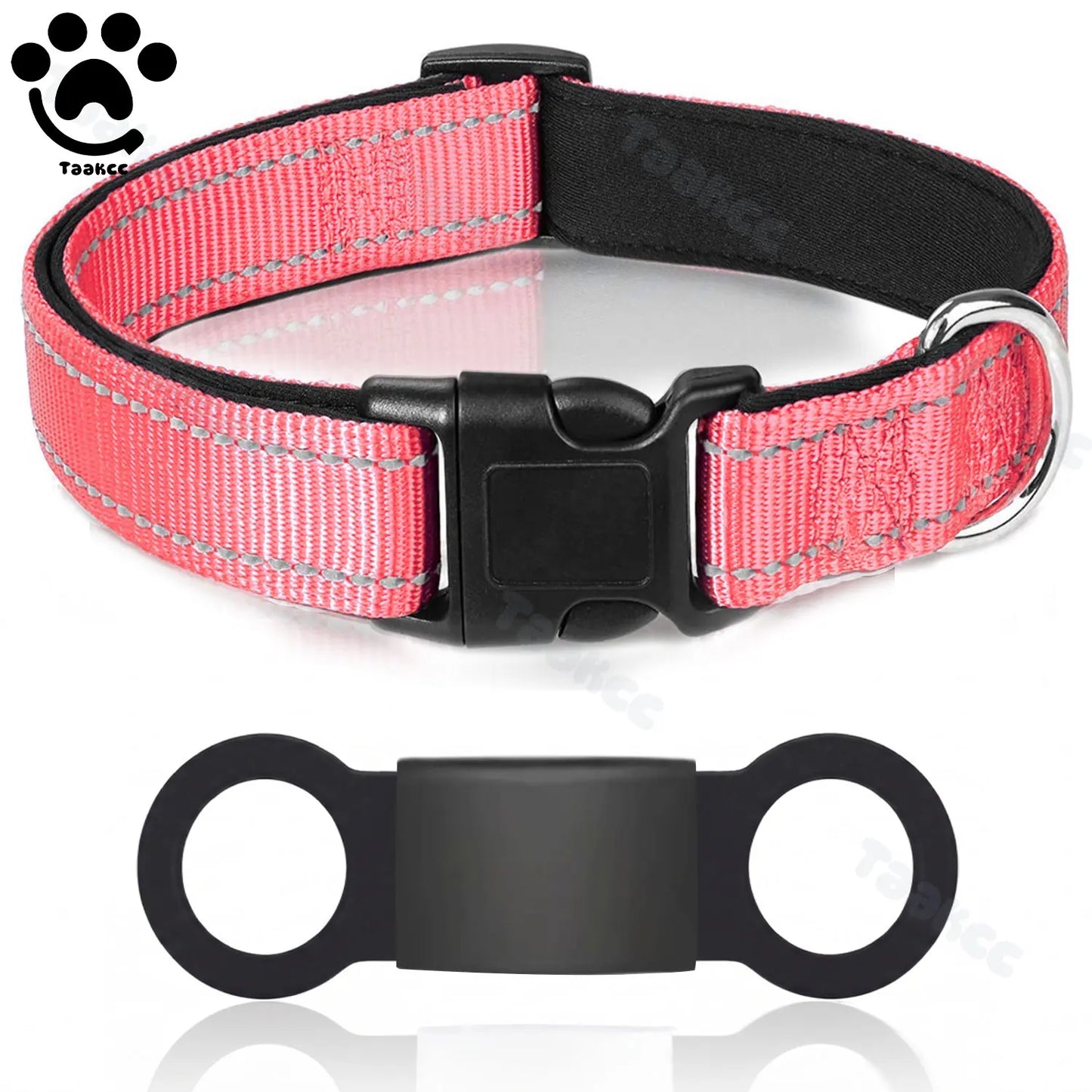Collier Personnalisé Rembourré Réfléchissant Gravure Offerte