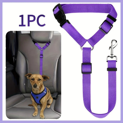 Ceinture de Sécurité Ajustable Nylon pour Chien