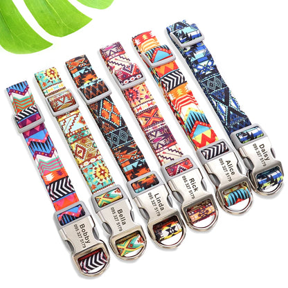 Collier Nylon Personnalisé Gravure Anti-Perte
