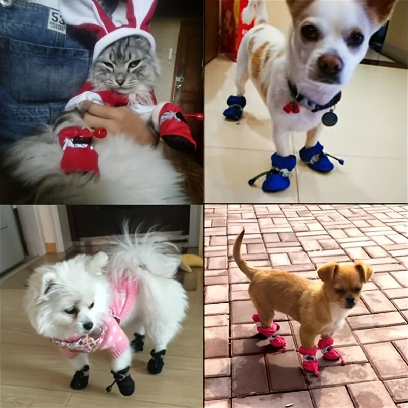 Bottes Imperméables Semelle Souple pour Chien et Chat