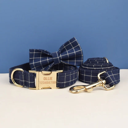Collier Écossais avec Nœud Papillon pour Chien