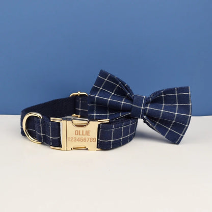 Collier Écossais avec Nœud Papillon pour Chien