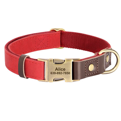 Collier Personnalisé en Similicuir avec Médaille
