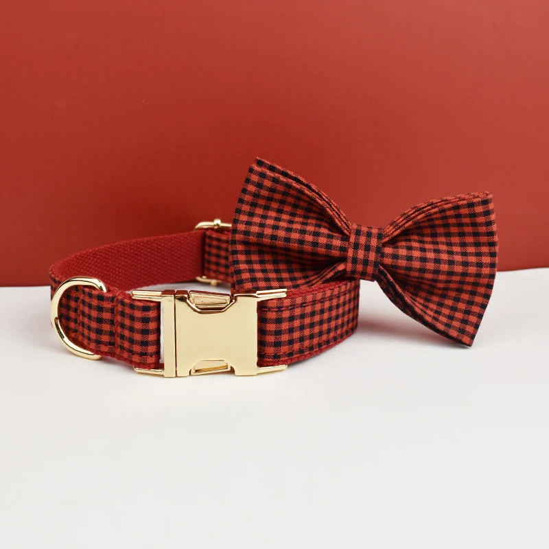 Collier Écossais avec Nœud Papillon pour Chien