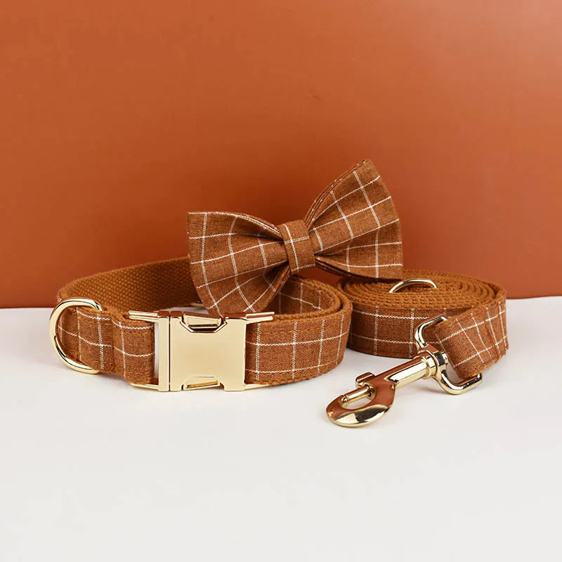 Collier Écossais avec Nœud Papillon pour Chien