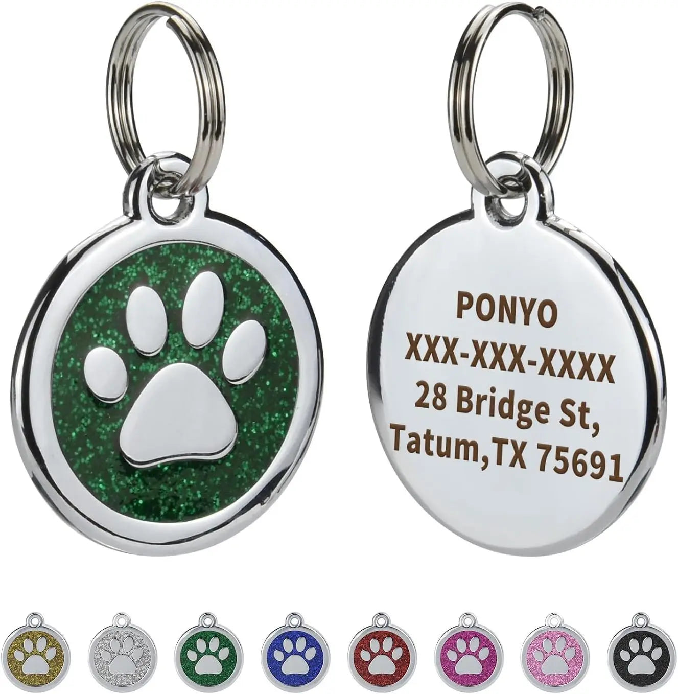 Médaille Gravée Anti-Perte pour Chien et Chat