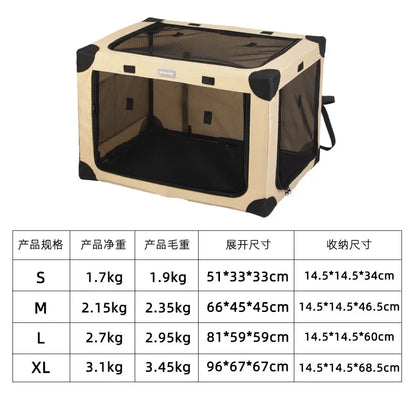 Cage de Voyage Spacieuse et Pliable