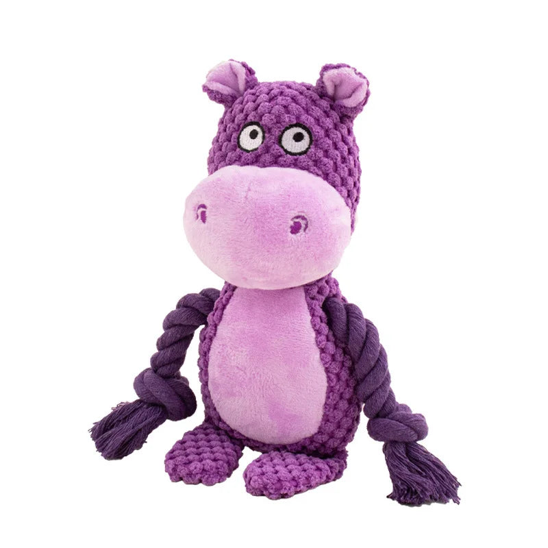 Jouet Corde Peluche Sonore pour Chien