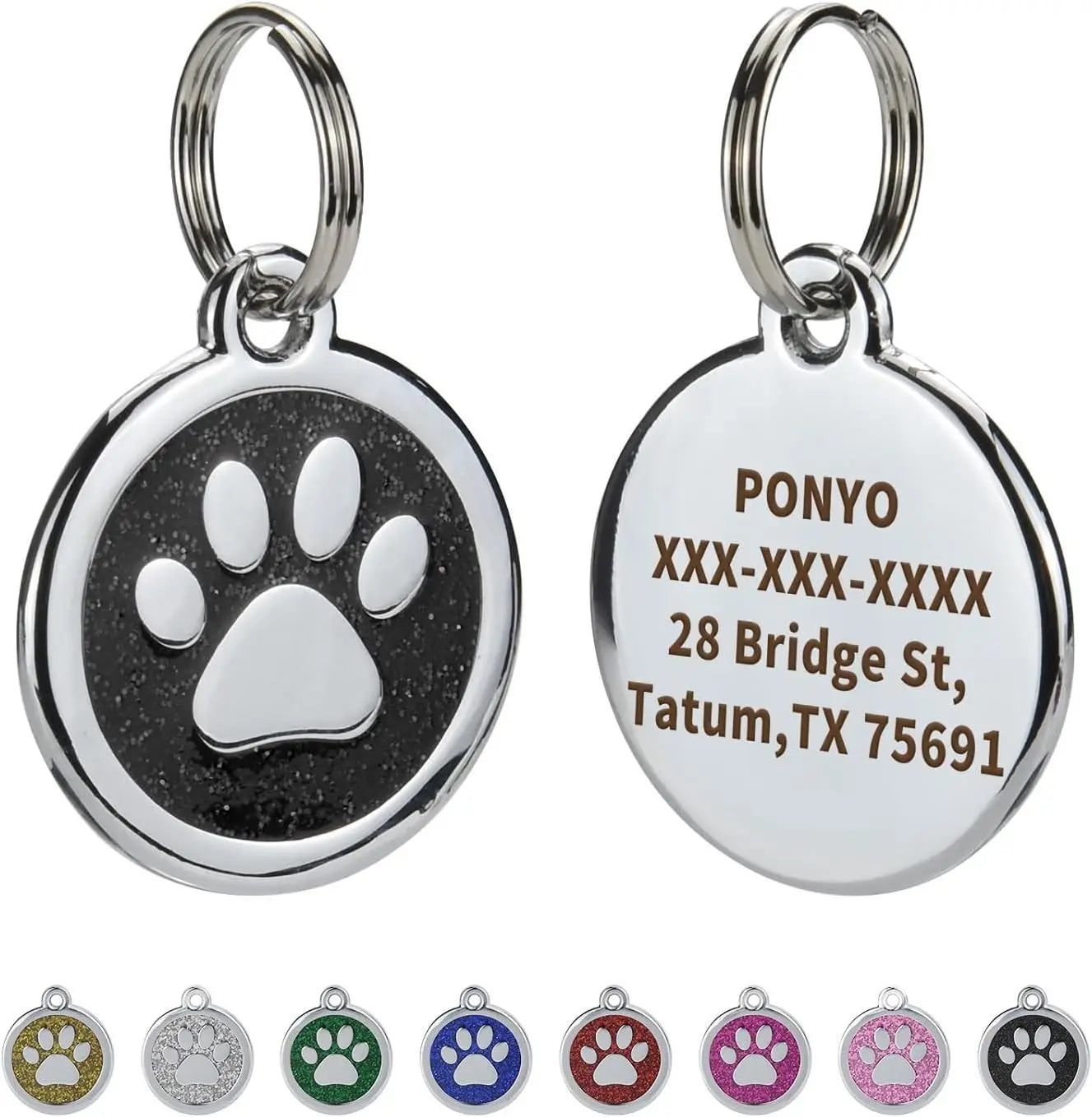 Médaille Gravée Anti-Perte pour Chien et Chat