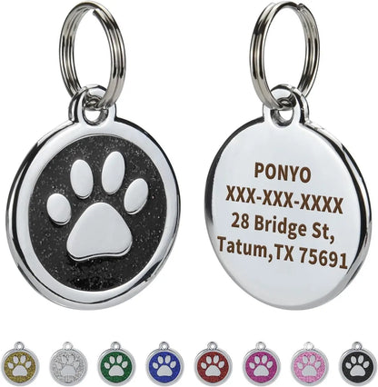 Médaille Gravée Anti-Perte pour Chien et Chat