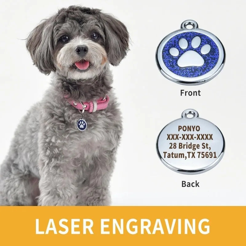 Médaille Gravée Anti-Perte pour Chien et Chat