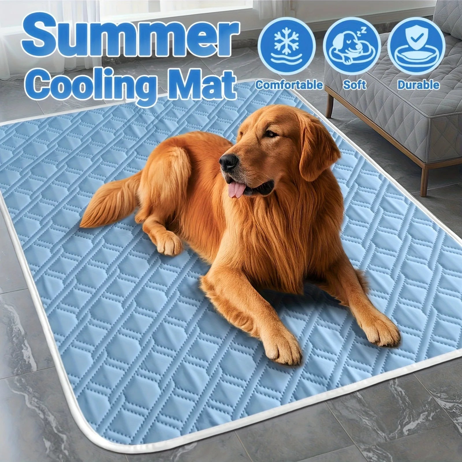 Tapis Rafraîchissant Soie Glacée pour Chien & Chat