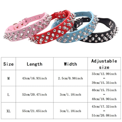 Collier Large Style Clouté pour Grand Chien