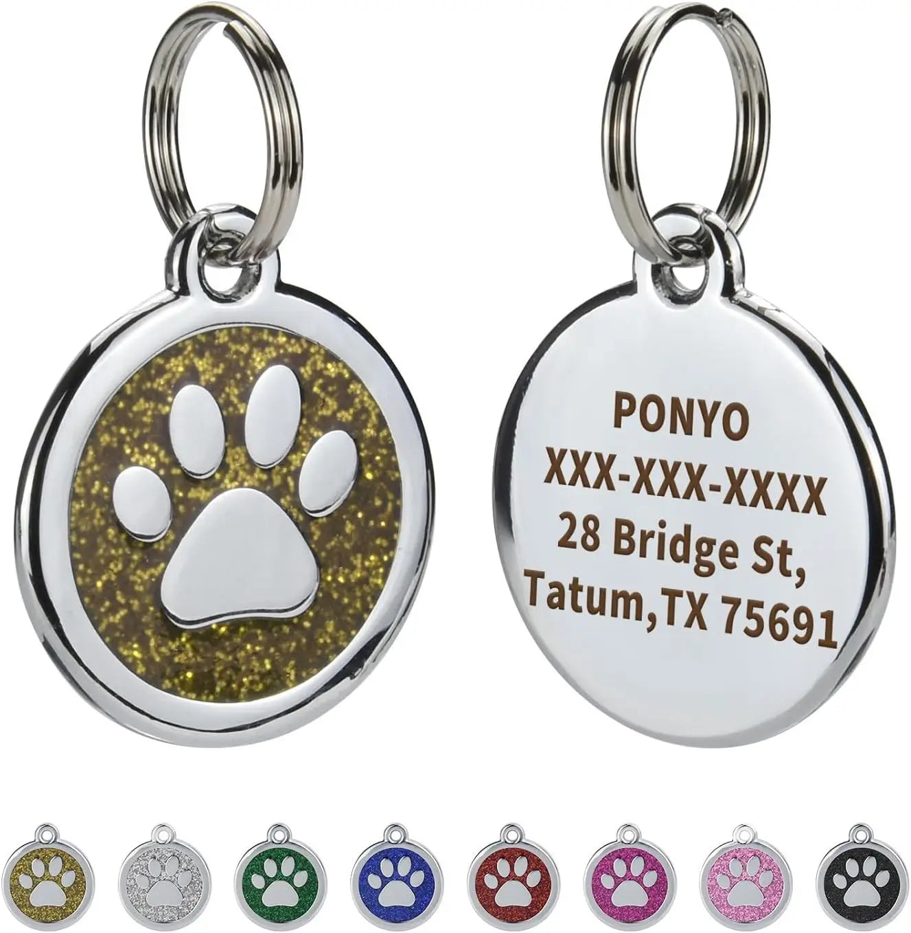 Médaille Gravée Anti-Perte pour Chien et Chat