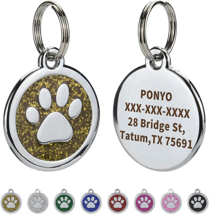 Médaille Gravée Anti-Perte pour Chien et Chat