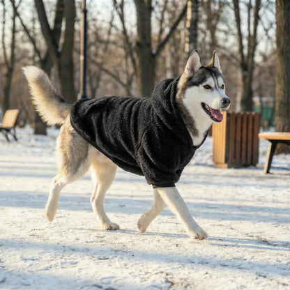 Doudoune à Capuche Polaire pour Grand Chien