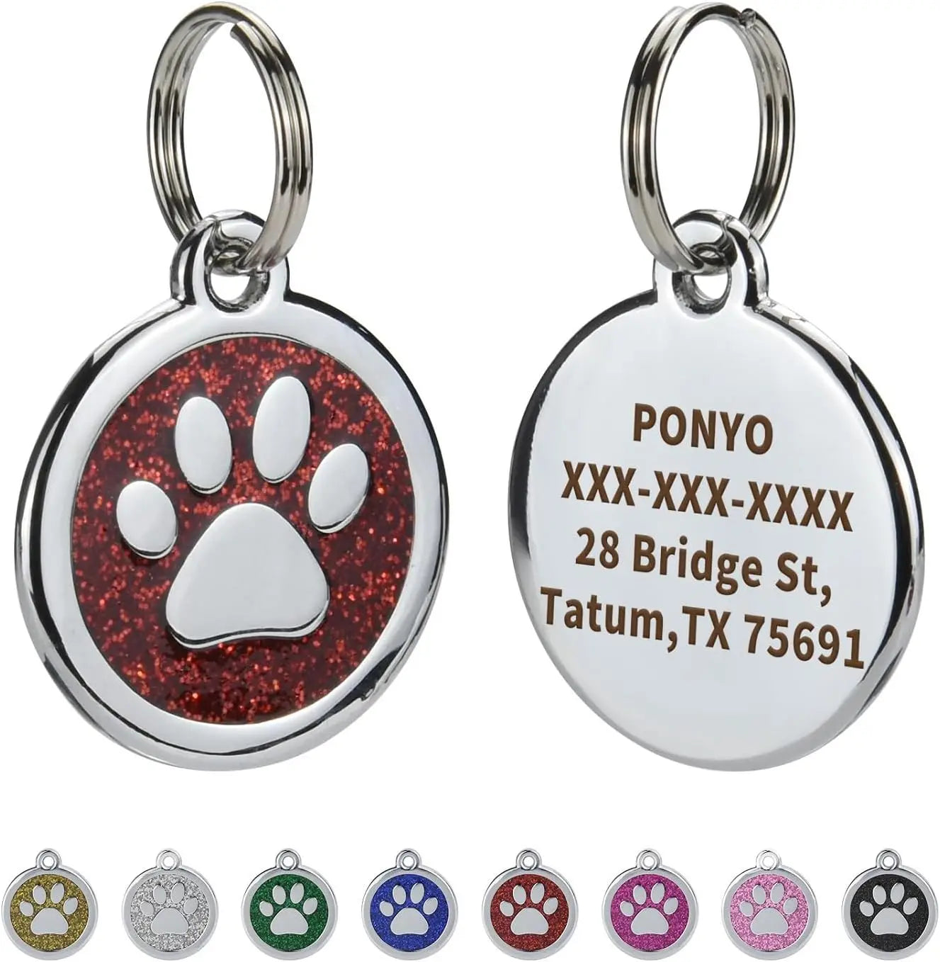 Médaille Gravée Anti-Perte pour Chien et Chat