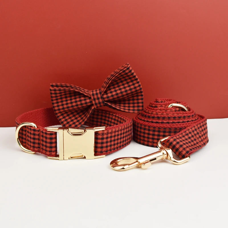Collier Écossais avec Nœud Papillon pour Chien