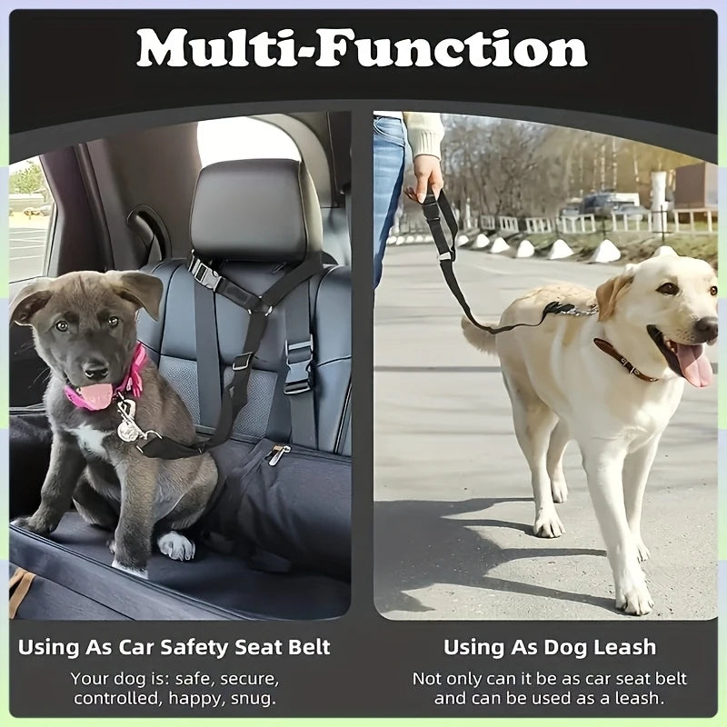Ceinture de Sécurité Ajustable Nylon pour Chien