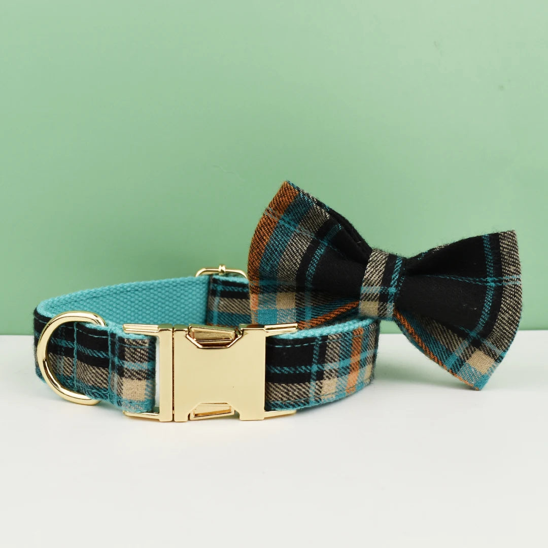 Collier Écossais avec Nœud Papillon pour Chien