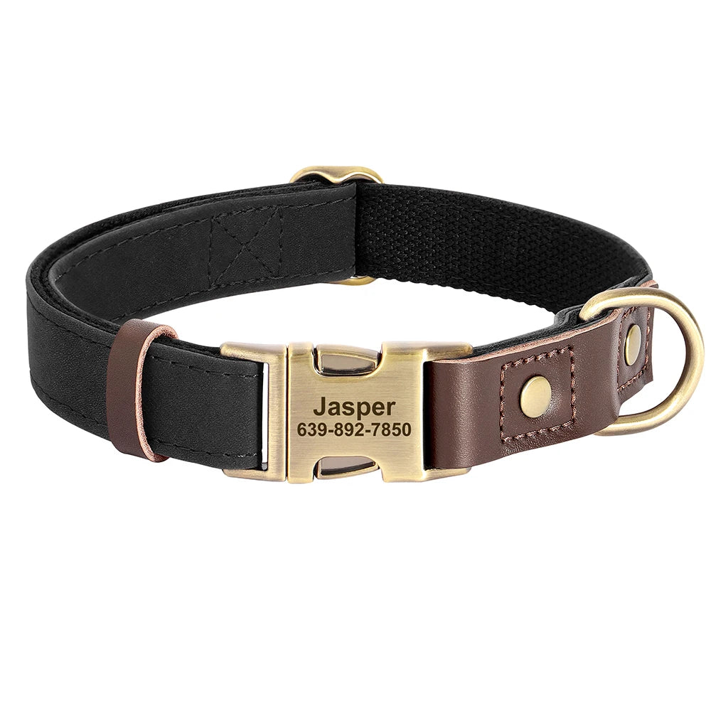 Collier Personnalisé en Similicuir avec Médaille