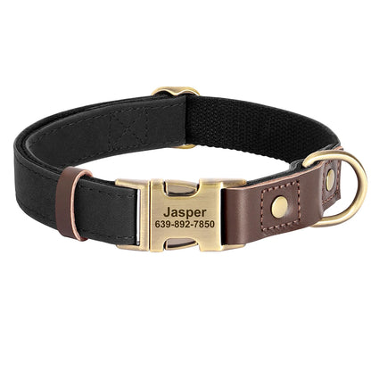 Collier Personnalisé en Similicuir avec Médaille