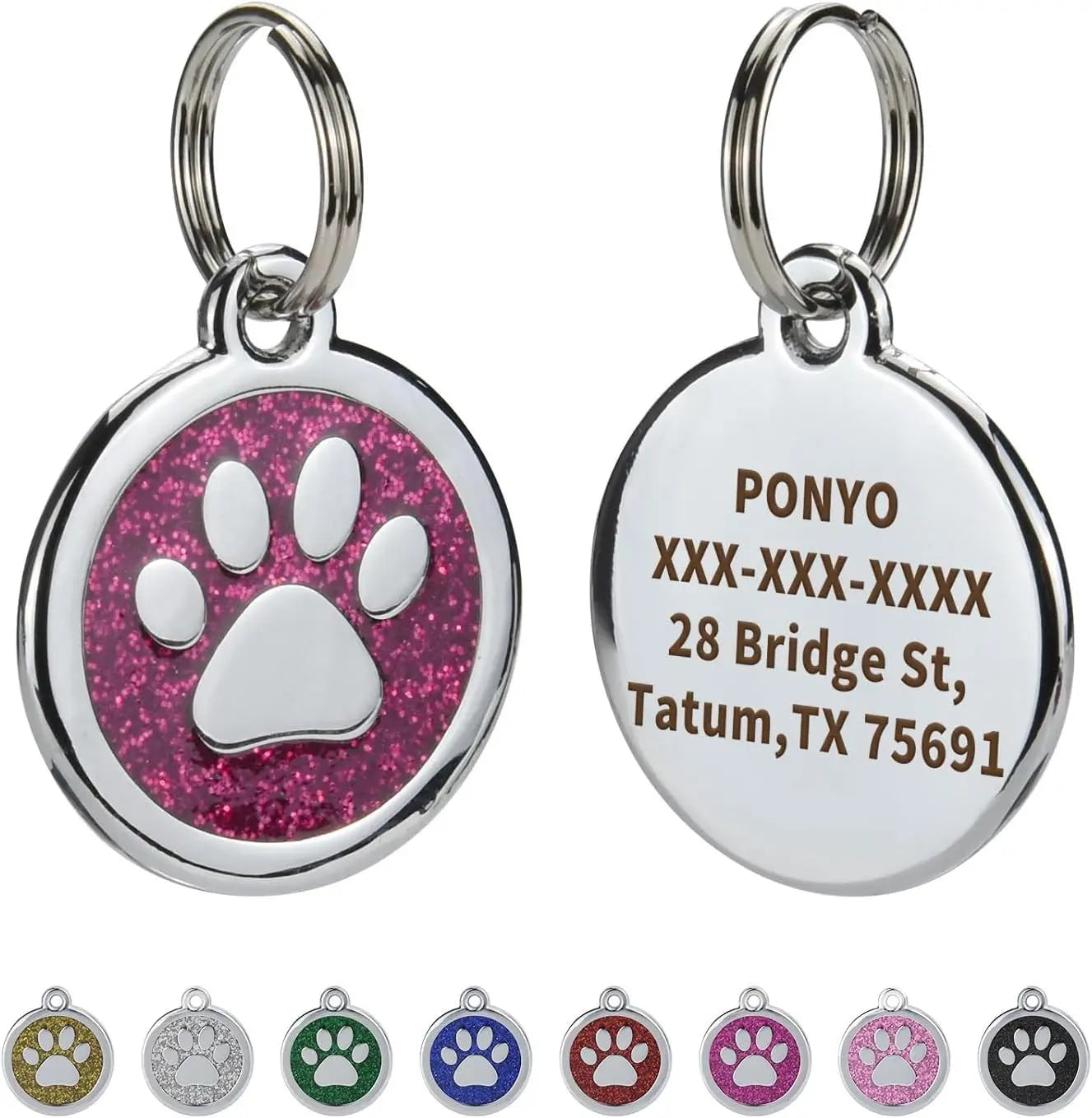 Médaille Gravée Anti-Perte pour Chien et Chat