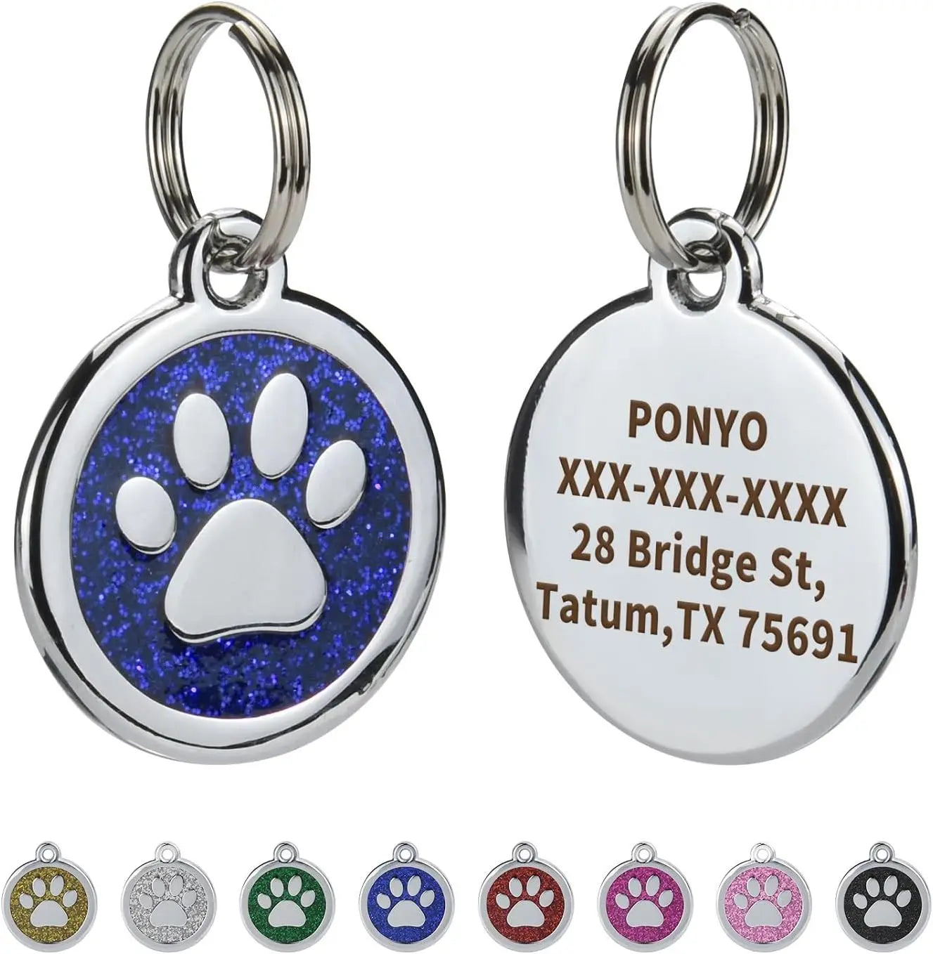 Médaille Gravée Anti-Perte pour Chien et Chat